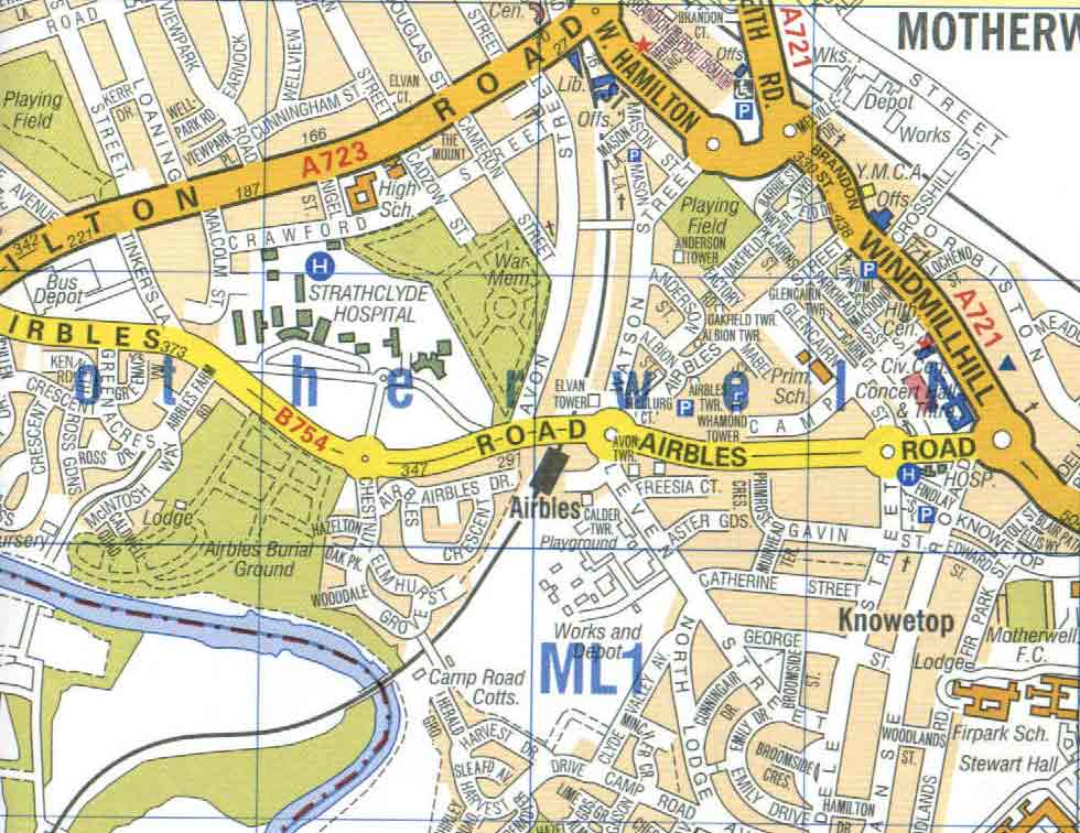 Street Map Of Motherwell Motherwell Pics